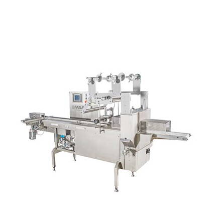 PM - prietokový baliaci stroj