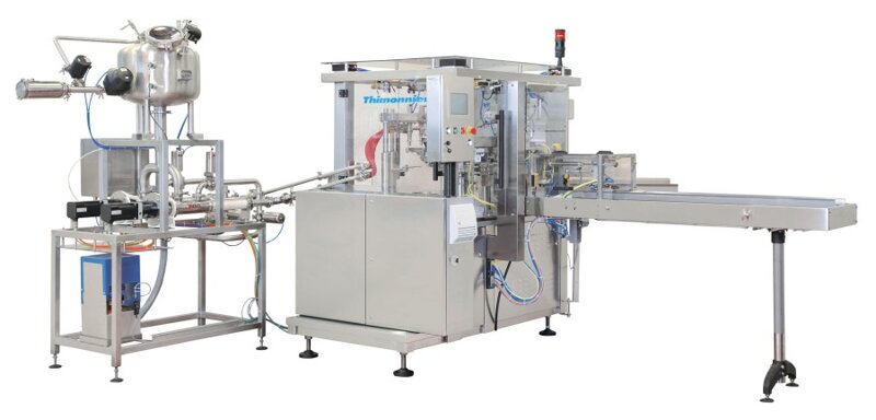 Utesňovací a plniaci stroj THD800