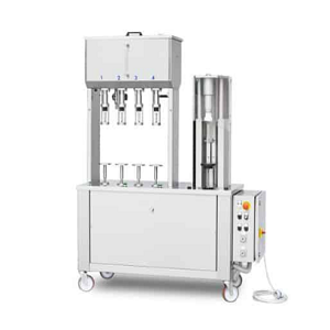 Plniace a uzatváracie zariadenie pre šampanské a perlivé víno